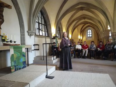 Im Magdeburger Dom wurden Bezüge zwischen Frauen der Lutherzeit und heute hergestellt Foto: Elisabeth Brunkhorst